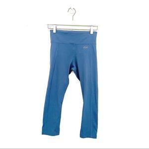 Lorna Jane Dusty Blue Cropped Compressive Leggings Size XS